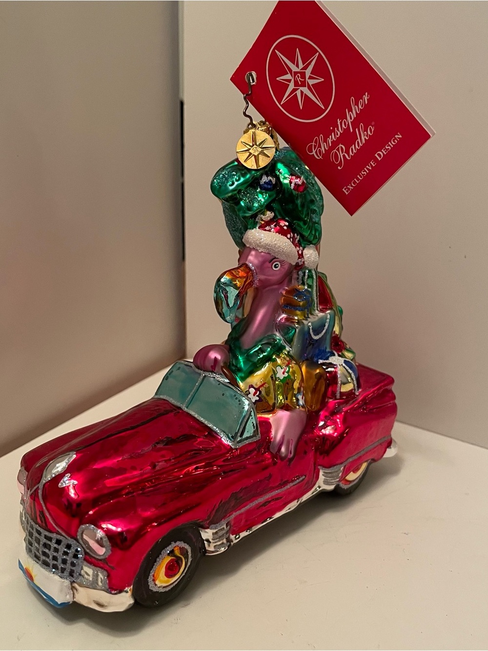Vintage Christopher Radko Rare “Flamingo Road” Ornament Retired Christmas